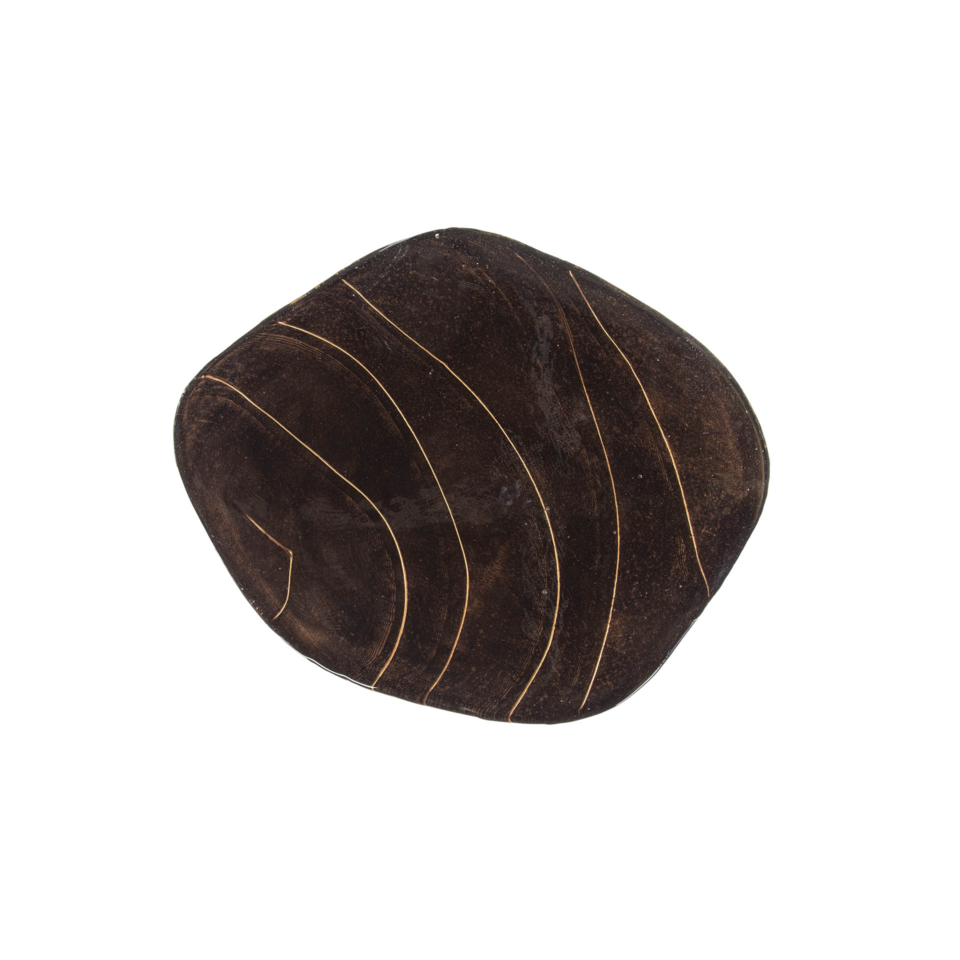 Side table Eclipse low - Antique copper