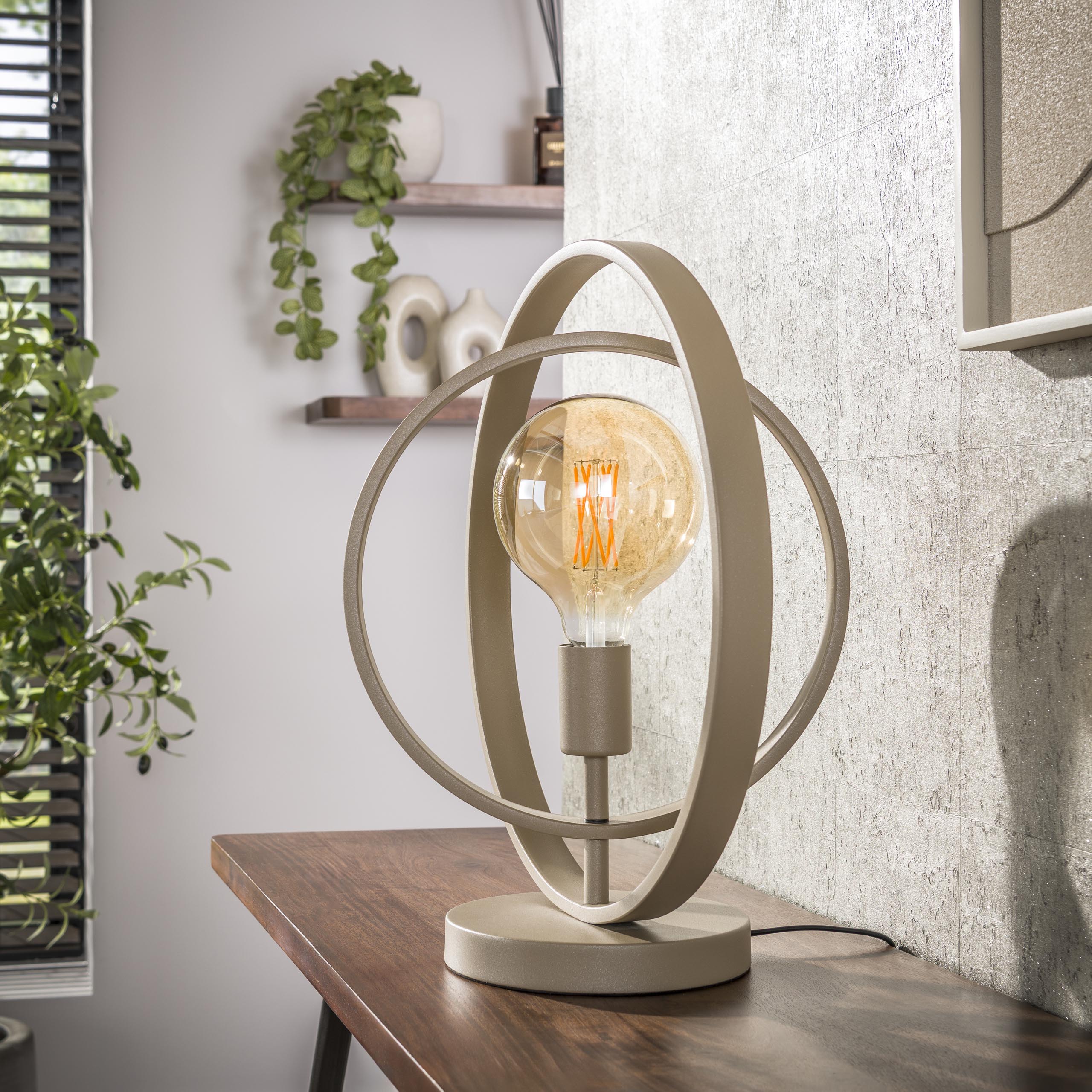 Table lamp Turn Around 1-light - beige