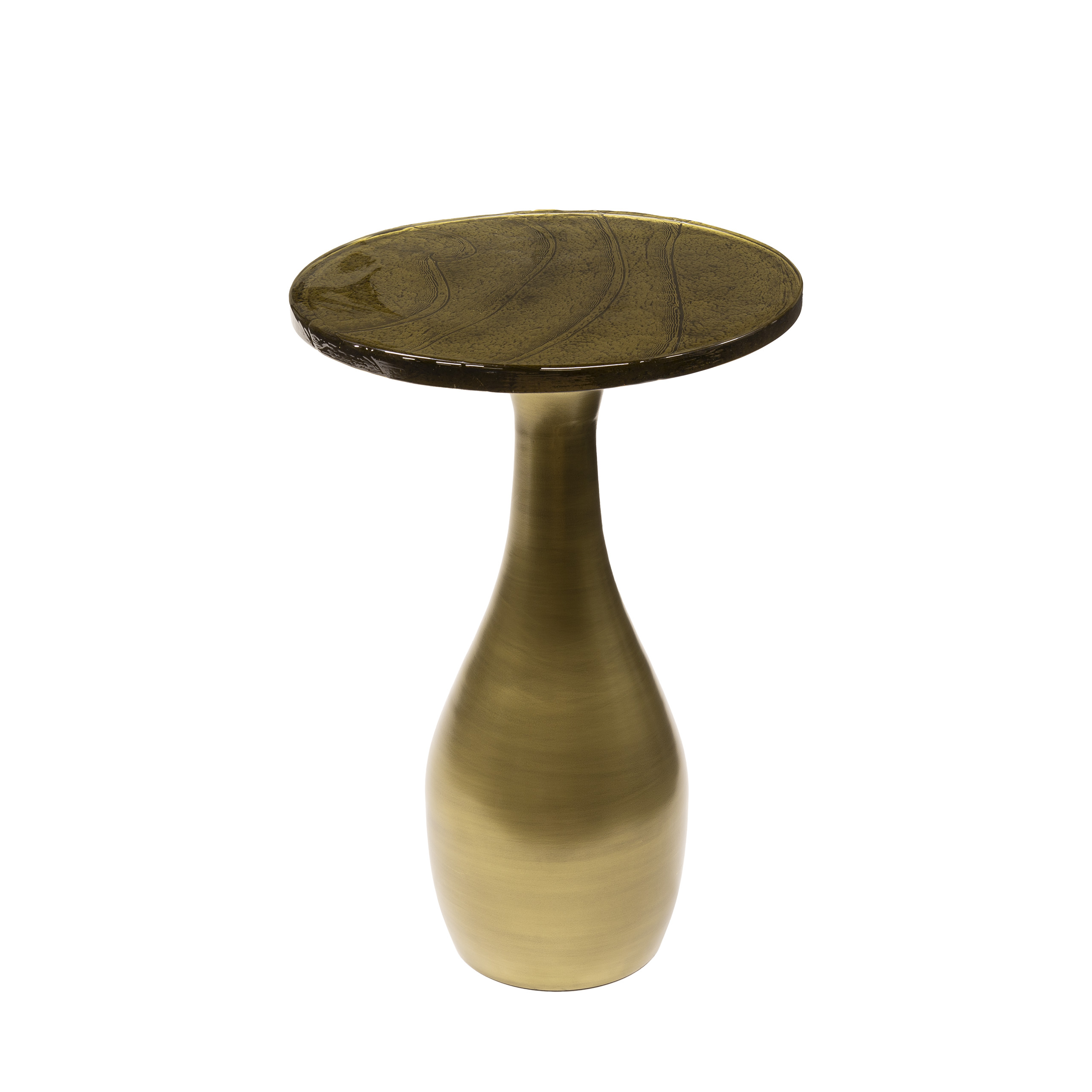 Side table Eclipse Drop M - Antique gold