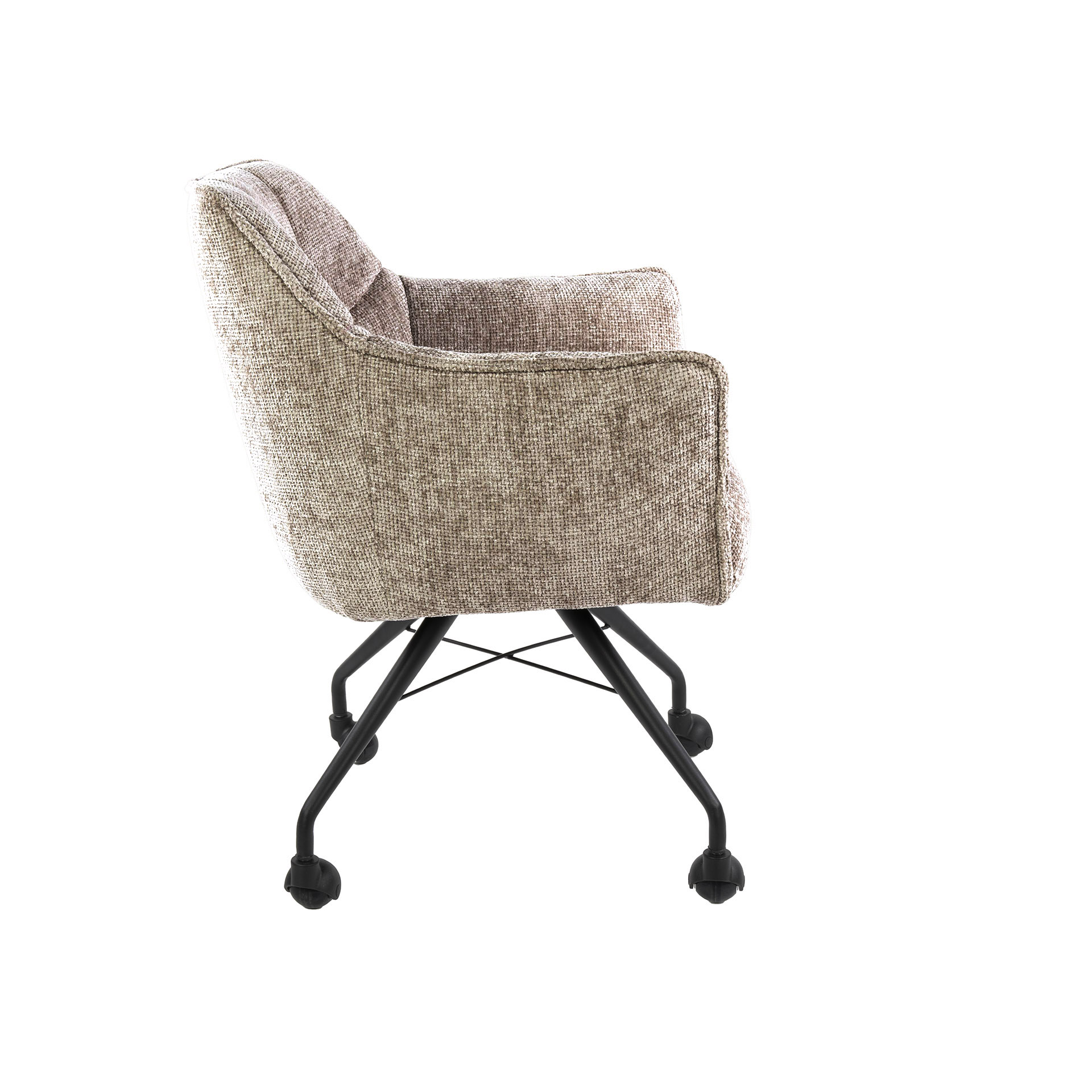 Poltrona con ruote Raster - per 2 - Hoven sabbia