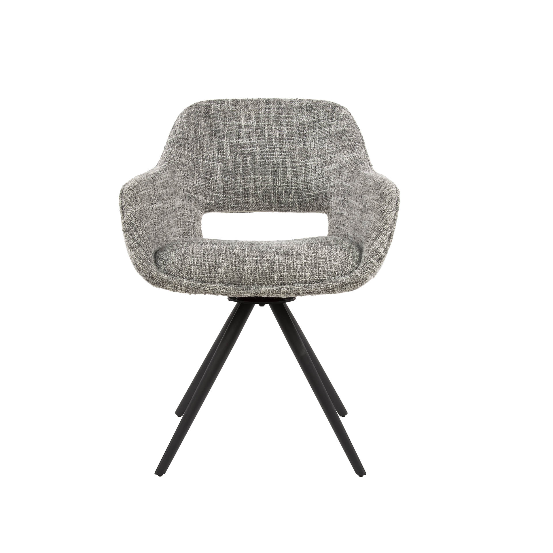 Poltrona girevole a molle. VPE2 / Eagle grigio acciaio