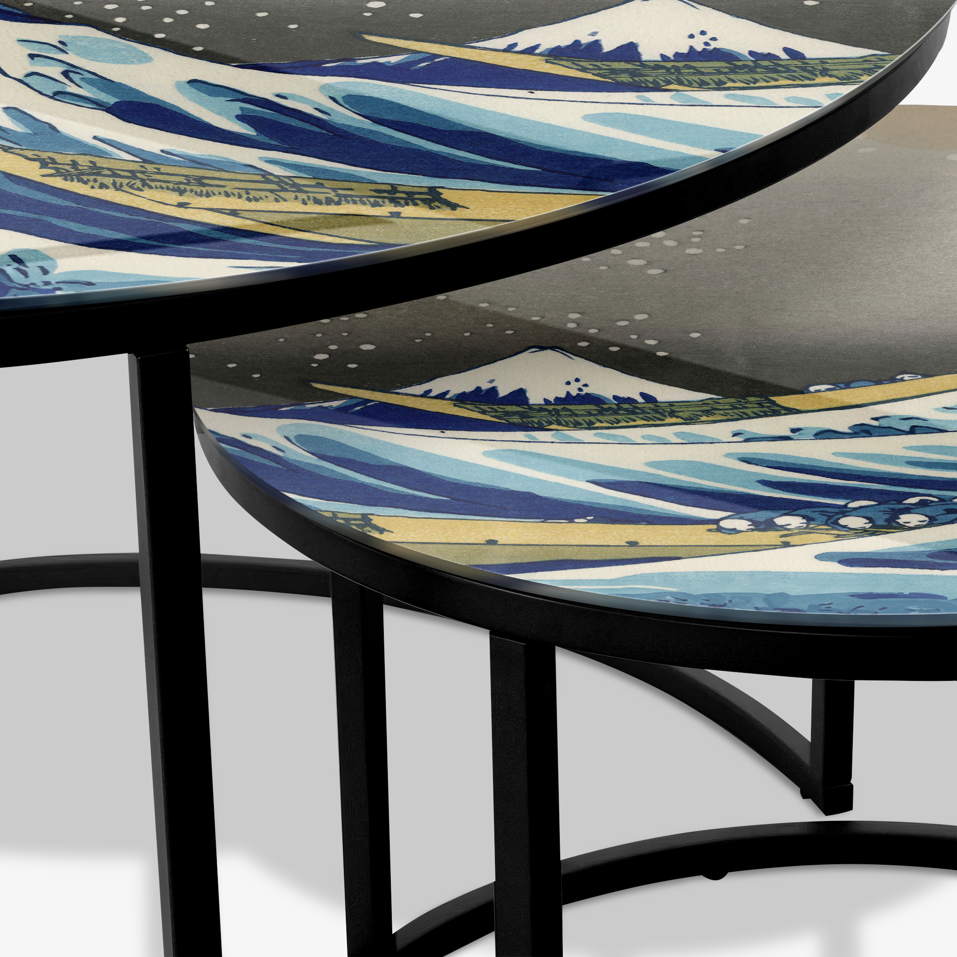 Coffee table Black - Great Wave
