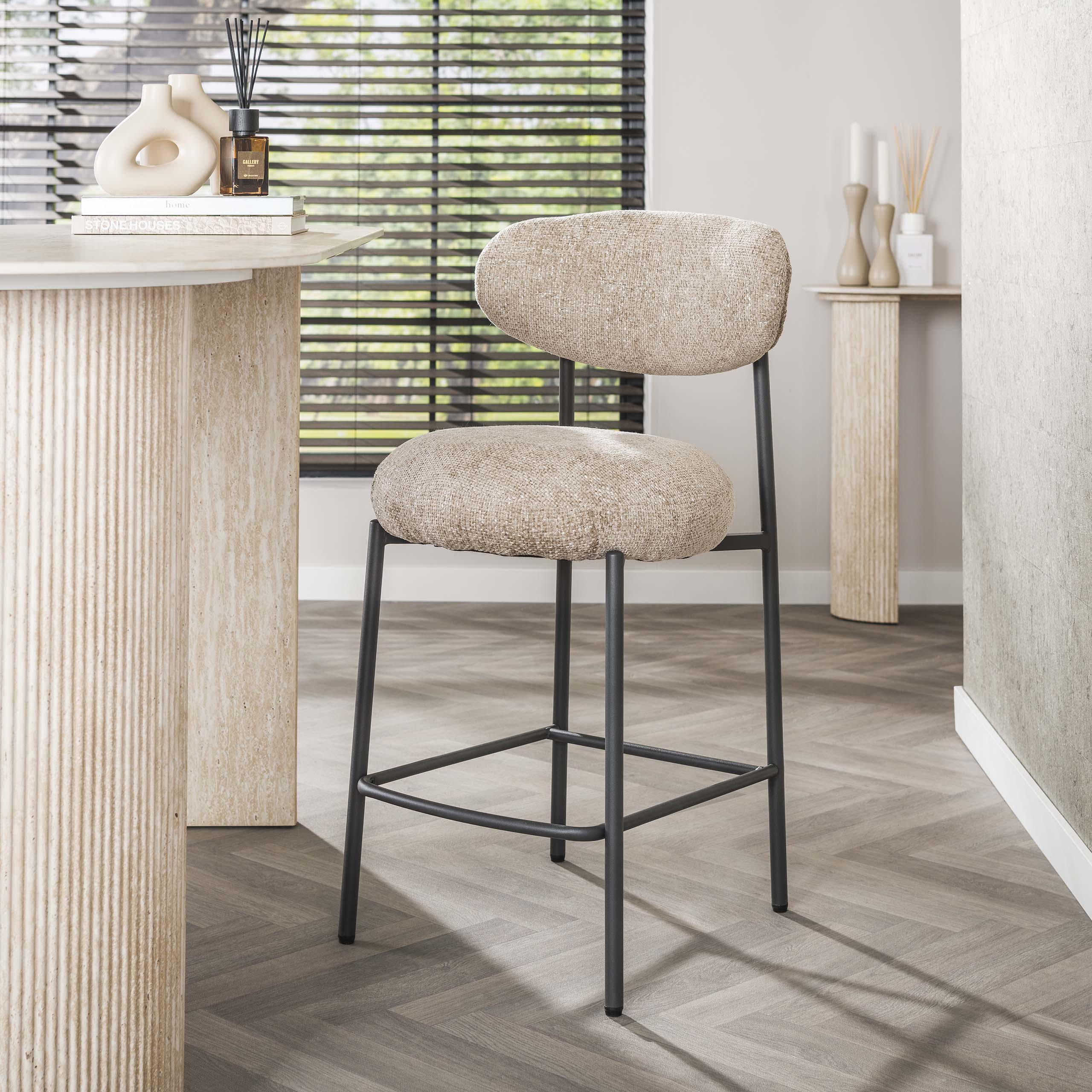 Bar stool Round - packed per 2 - Cargo sand