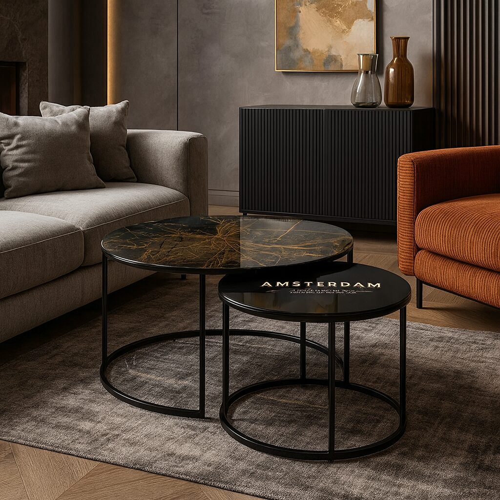 Coffee table Black - Amsterdam Gold
