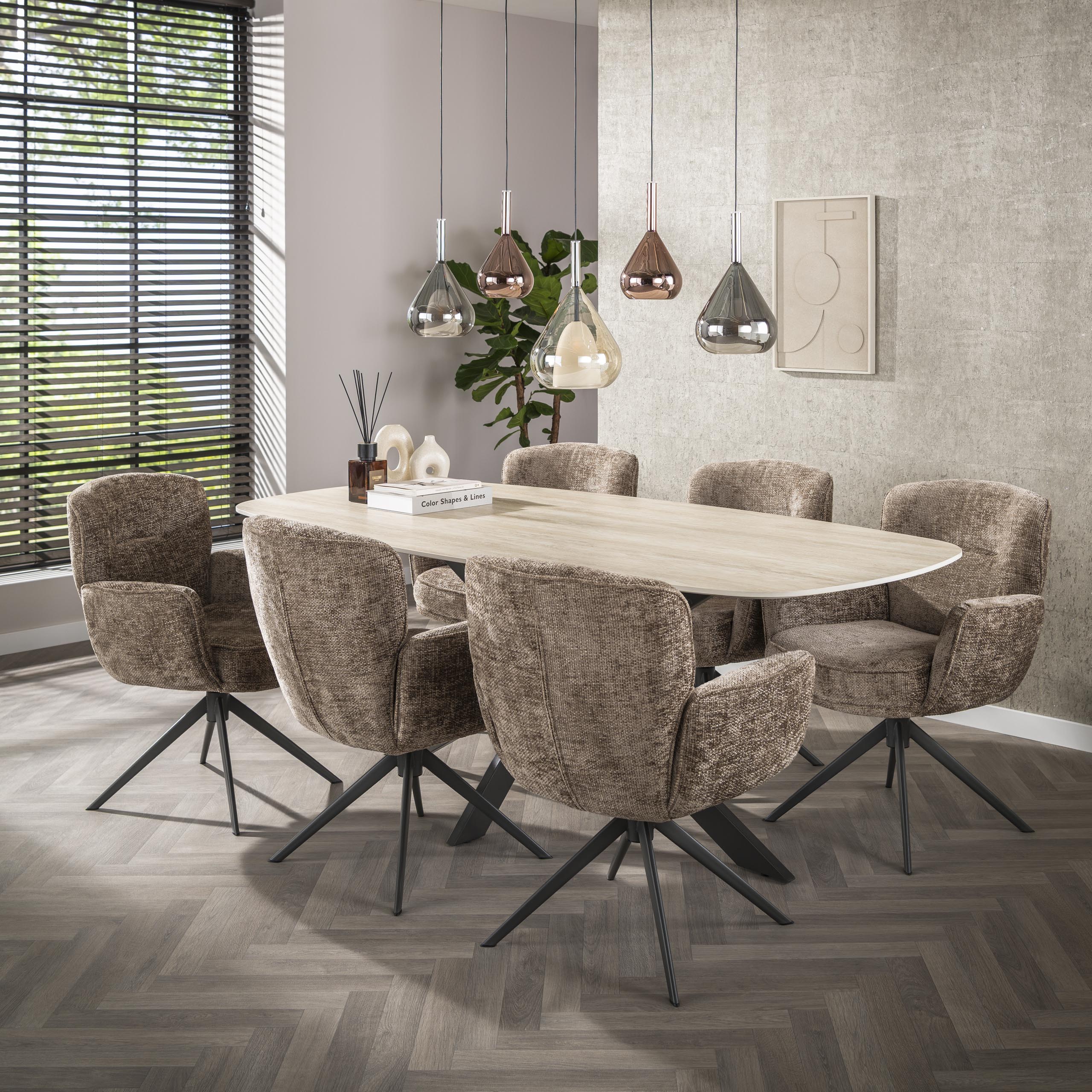 Hanging lamp Wings 5-light - Black