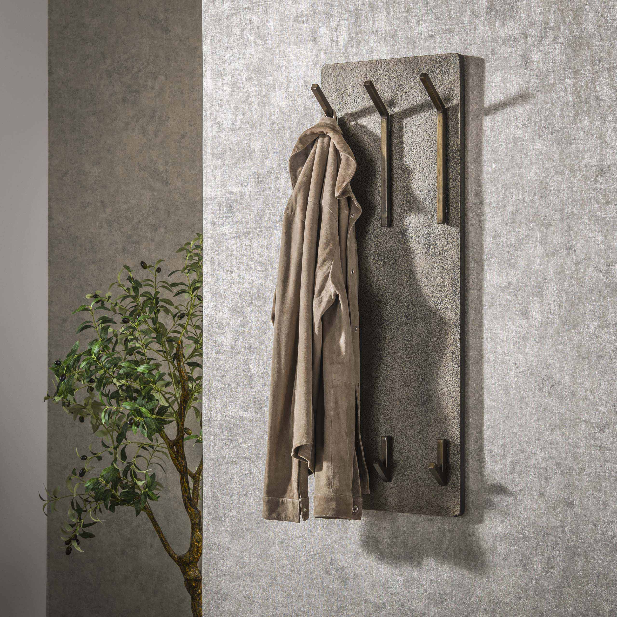 Appendiabiti Ferro 2x3 ganci alti / Bronzo anticato