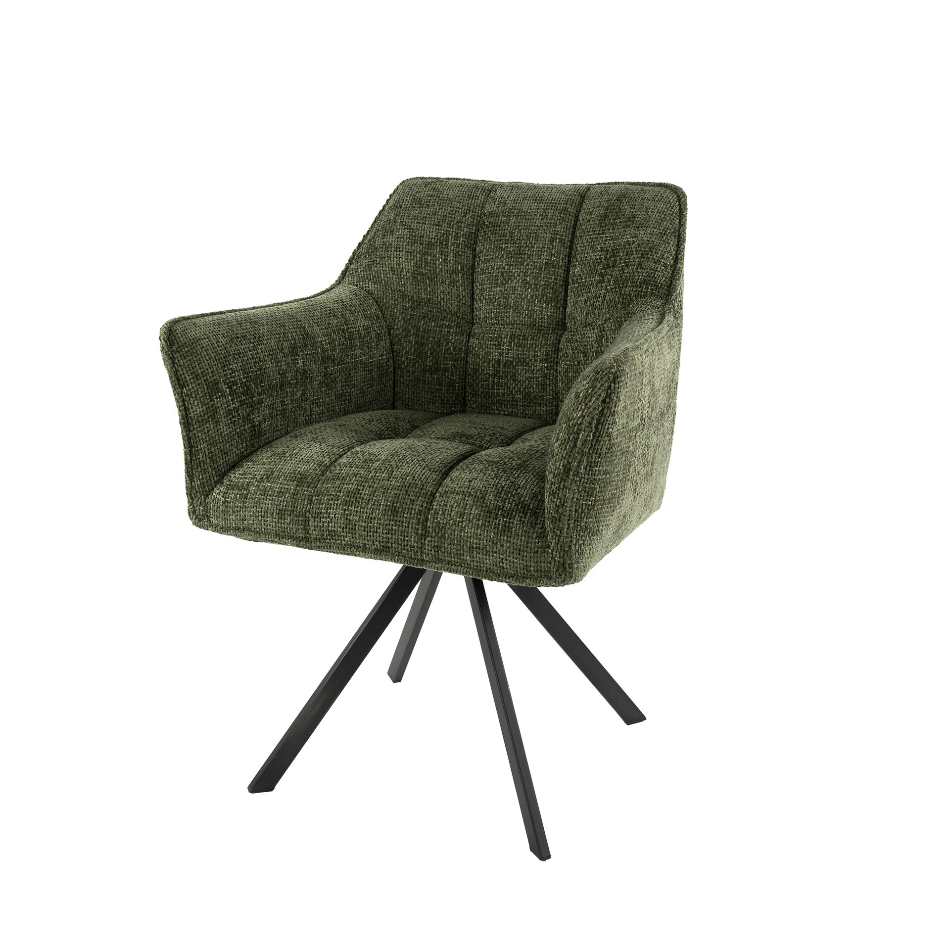 Poltrona Raster girevole - set di 2 - Hoven Green