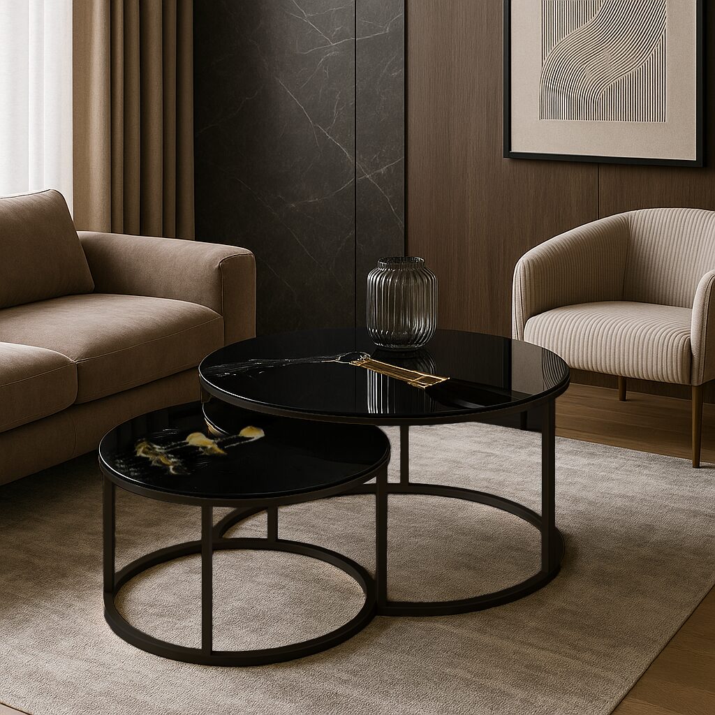 Coffee table Black - Champagne Fountain