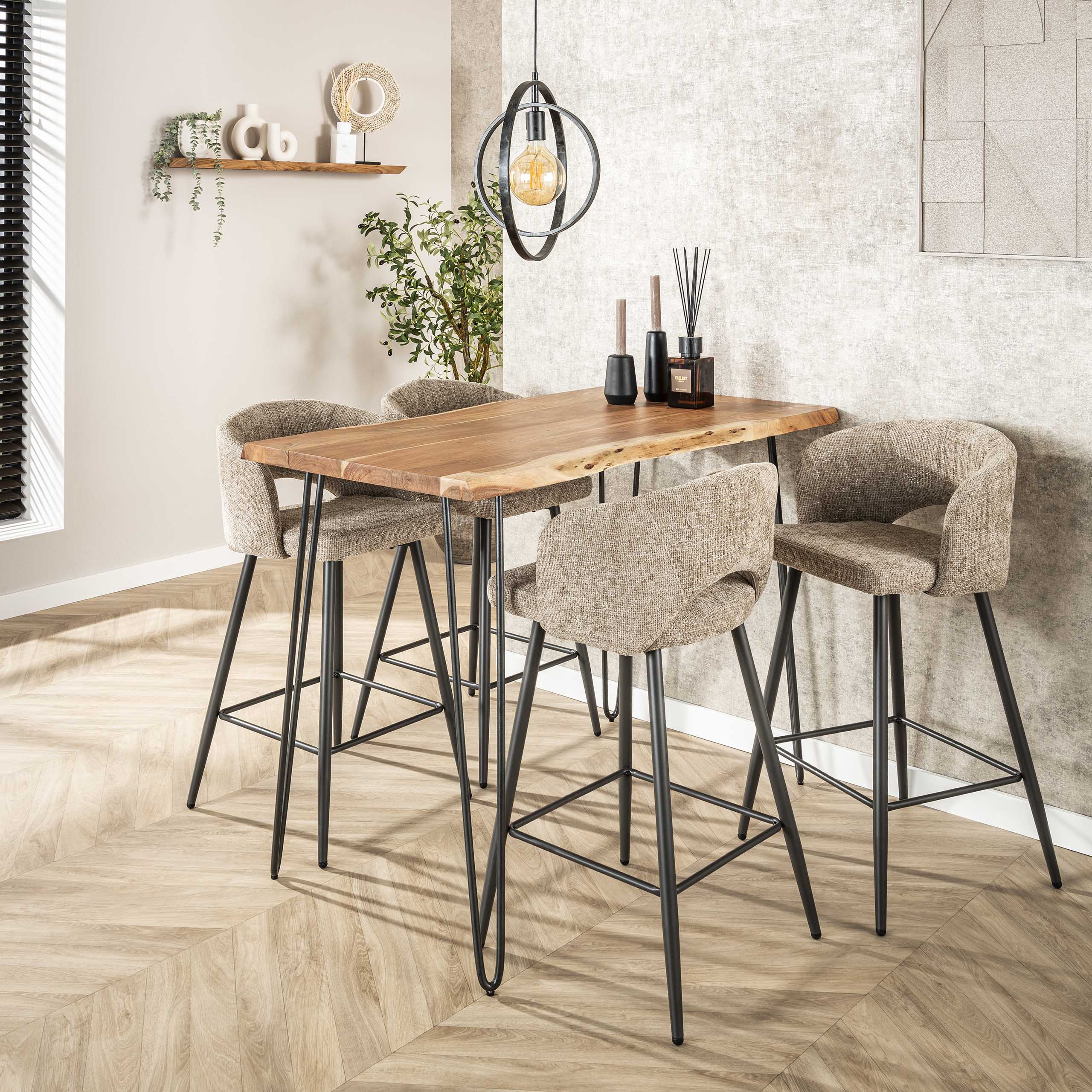Bar stool Salon - packed per 2 - Cargo sand