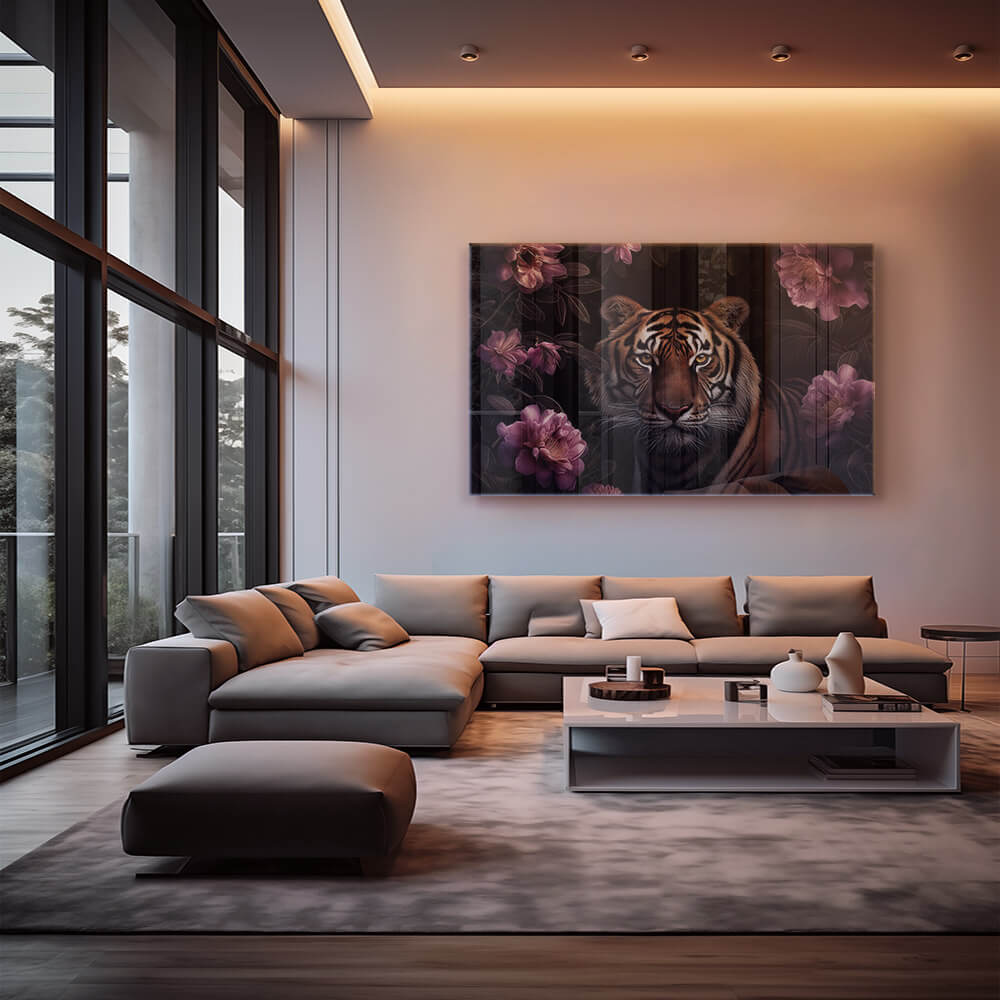 Flower Tiger – Glass