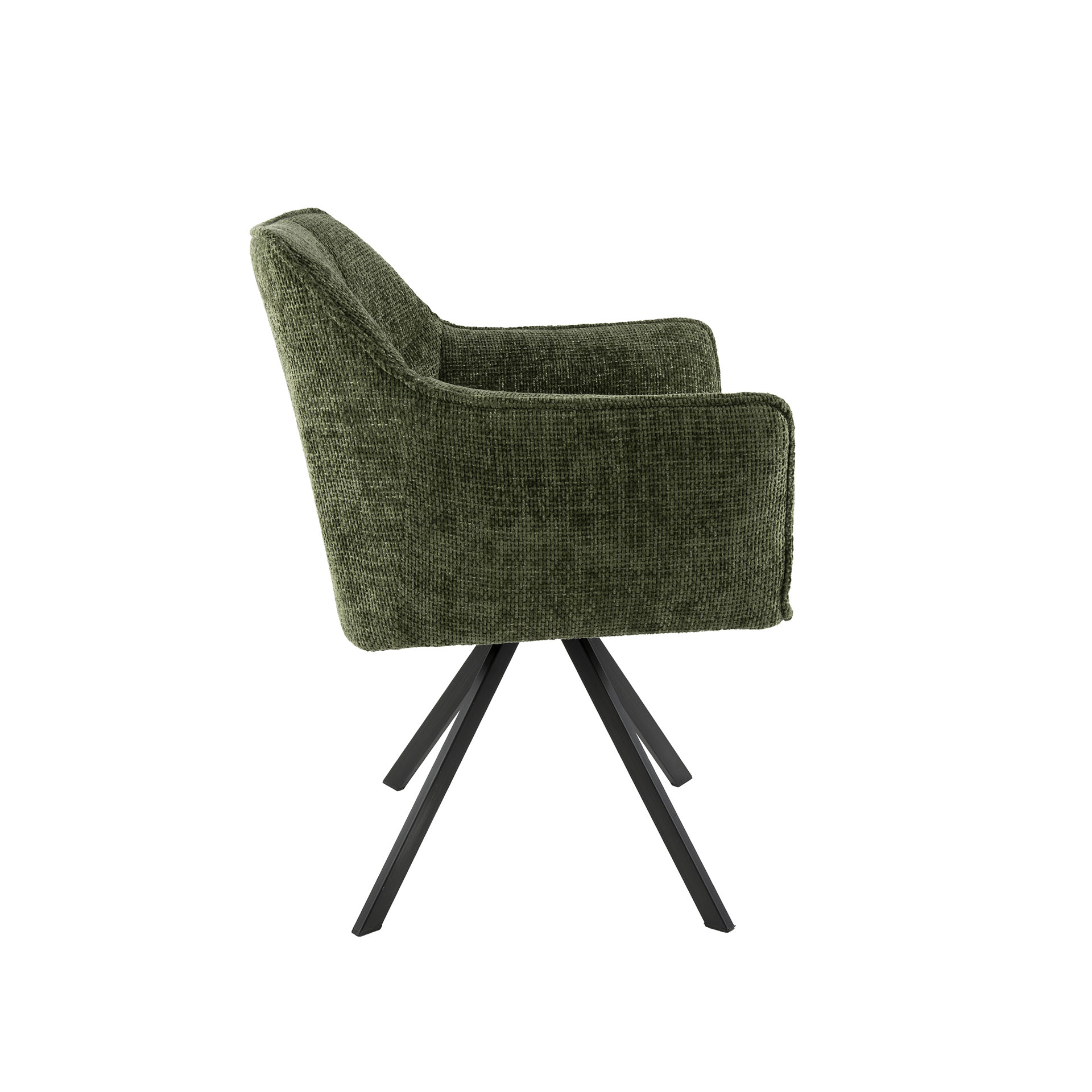 Poltrona Raster girevole - set di 2 - Hoven Green