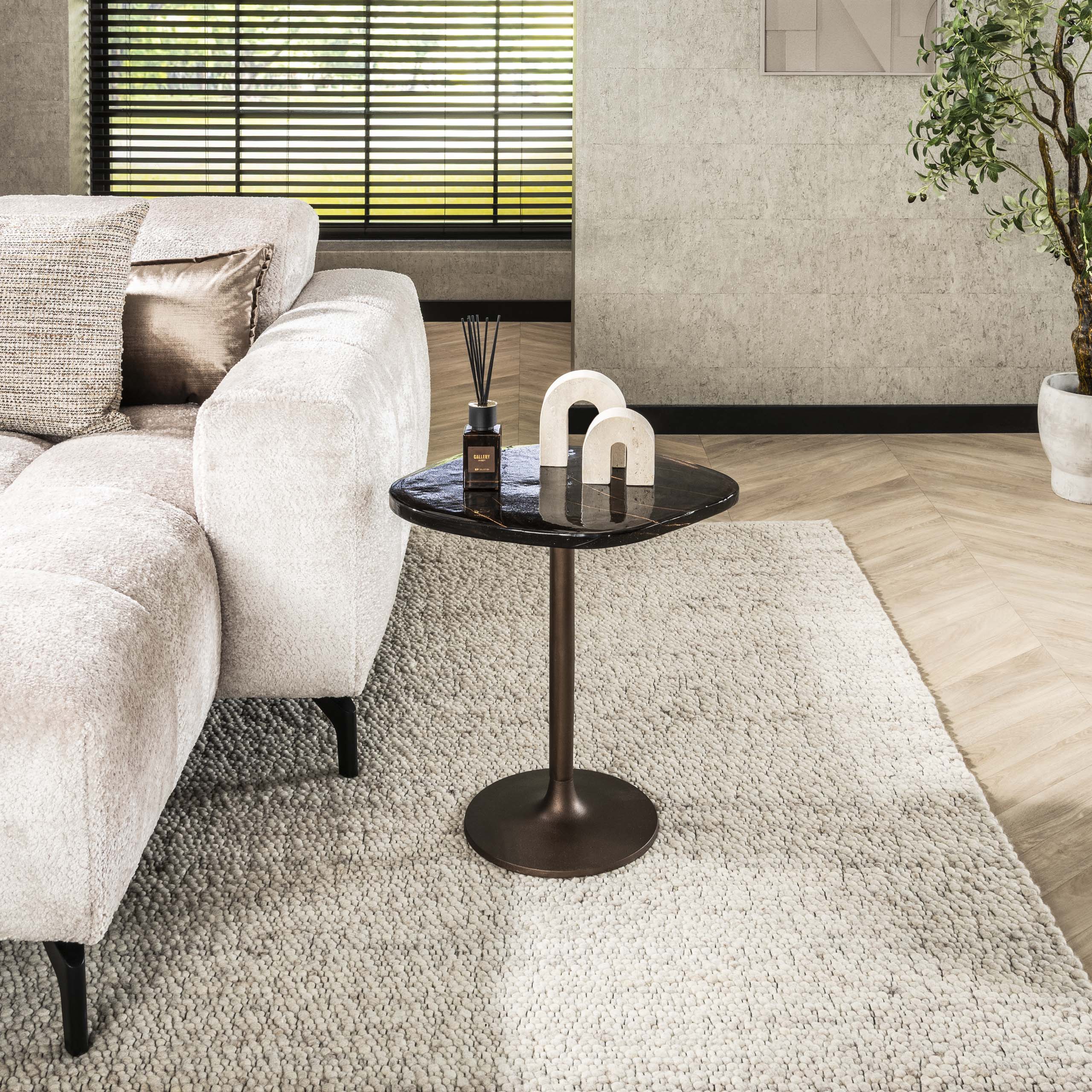 Side table Eclipse low - Antique copper