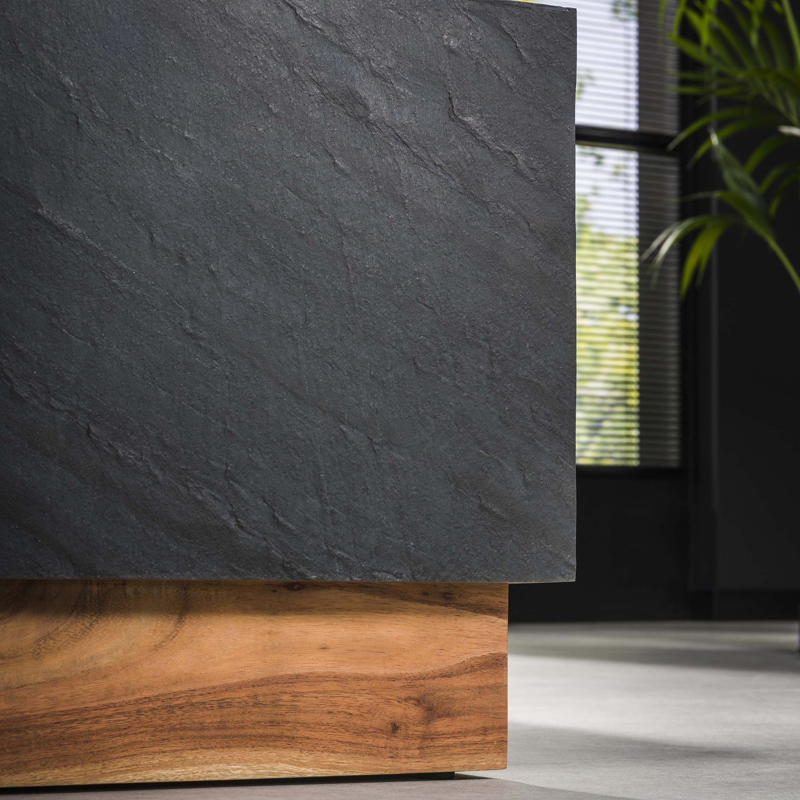 Tavolino Blox Slate set di 2 - Ardesia