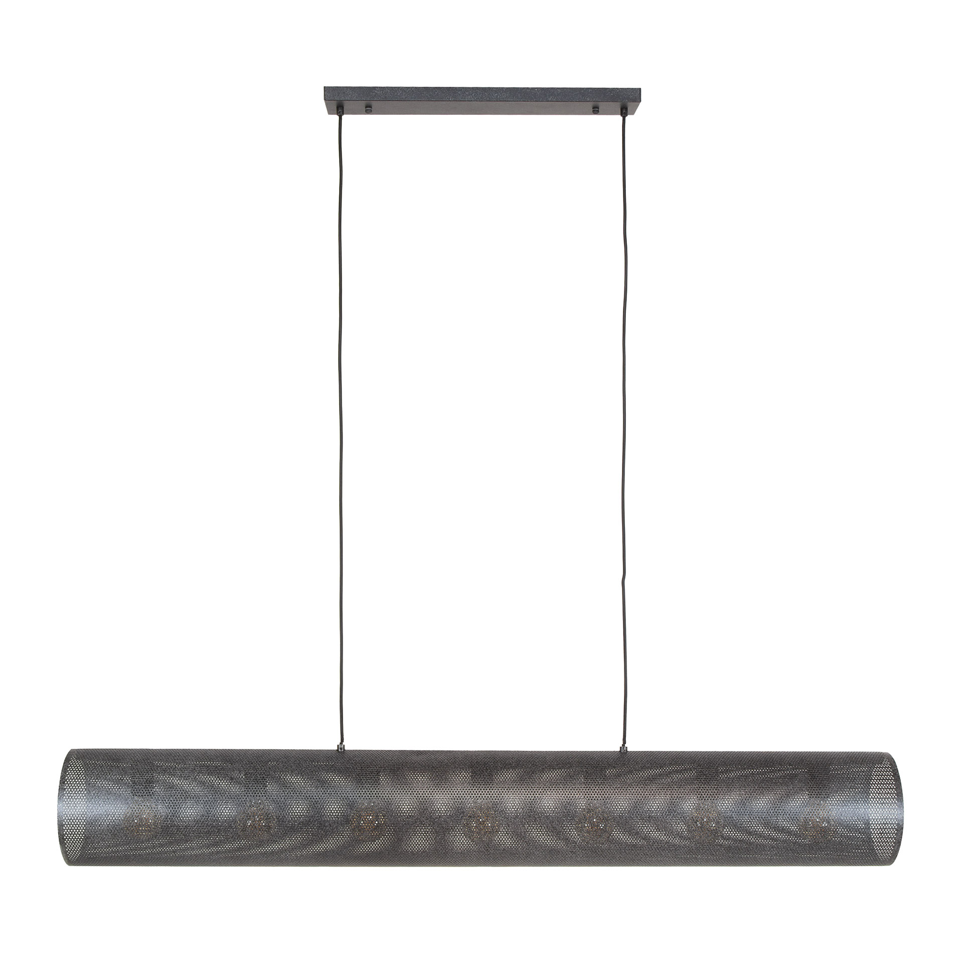 Lampada a sospensione Tubon Mesh 7 luci Artic nero