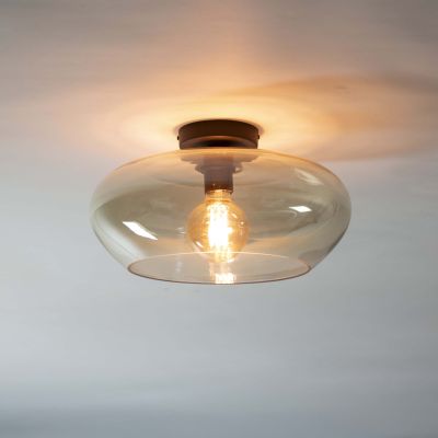 Lampada da soffitto vetro elevato / vetro color ambra