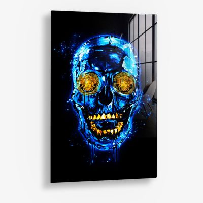 Blue Skull (Limited Edition) - Vetro