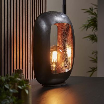 Lampada da tavolo Arch XL / Nichel nero