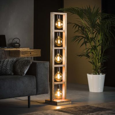 Lampada da terra 5L Rovere